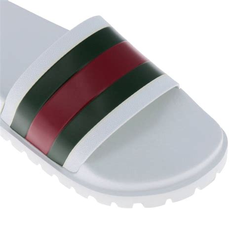 gucci white sandals men|men's Gucci sandals cheap.